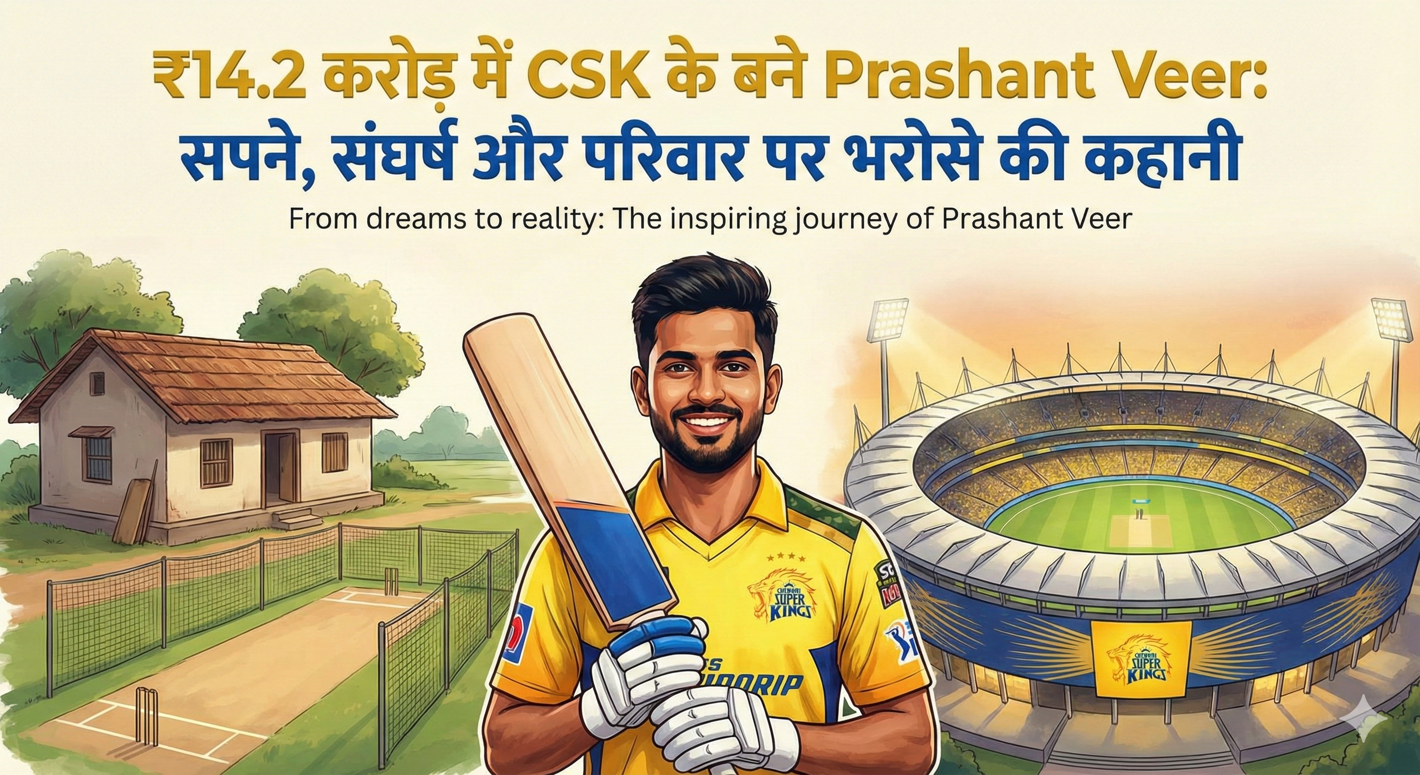 Prashant Veer CSK 14.2 Crore: सपनों और परिवार की प्रेरक कहानी