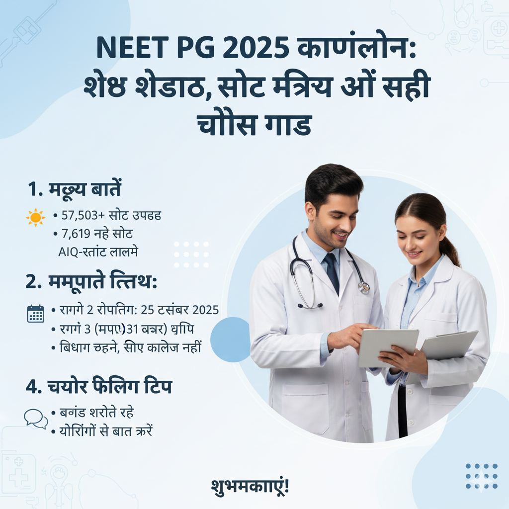 NEET PG 2025 काउंसलिंग: शेड्यूल, सीट मैट्रिक्स और सही चॉइस गाइड