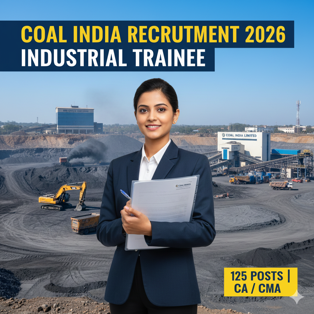 Coal India Industrial Trainee Recruitment 2026 – 125 पद