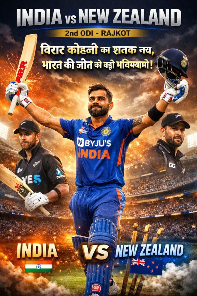 India vs New Zealand 2nd ODI Rajkot