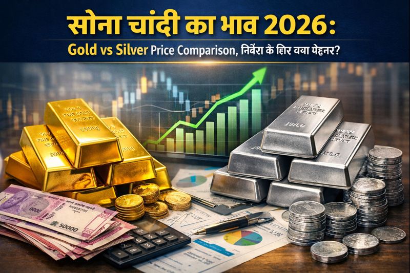 सोना चांदी का भाव 2026: Gold vs Silver Price Comparison, निवेश के लिए क्या बेहतर?