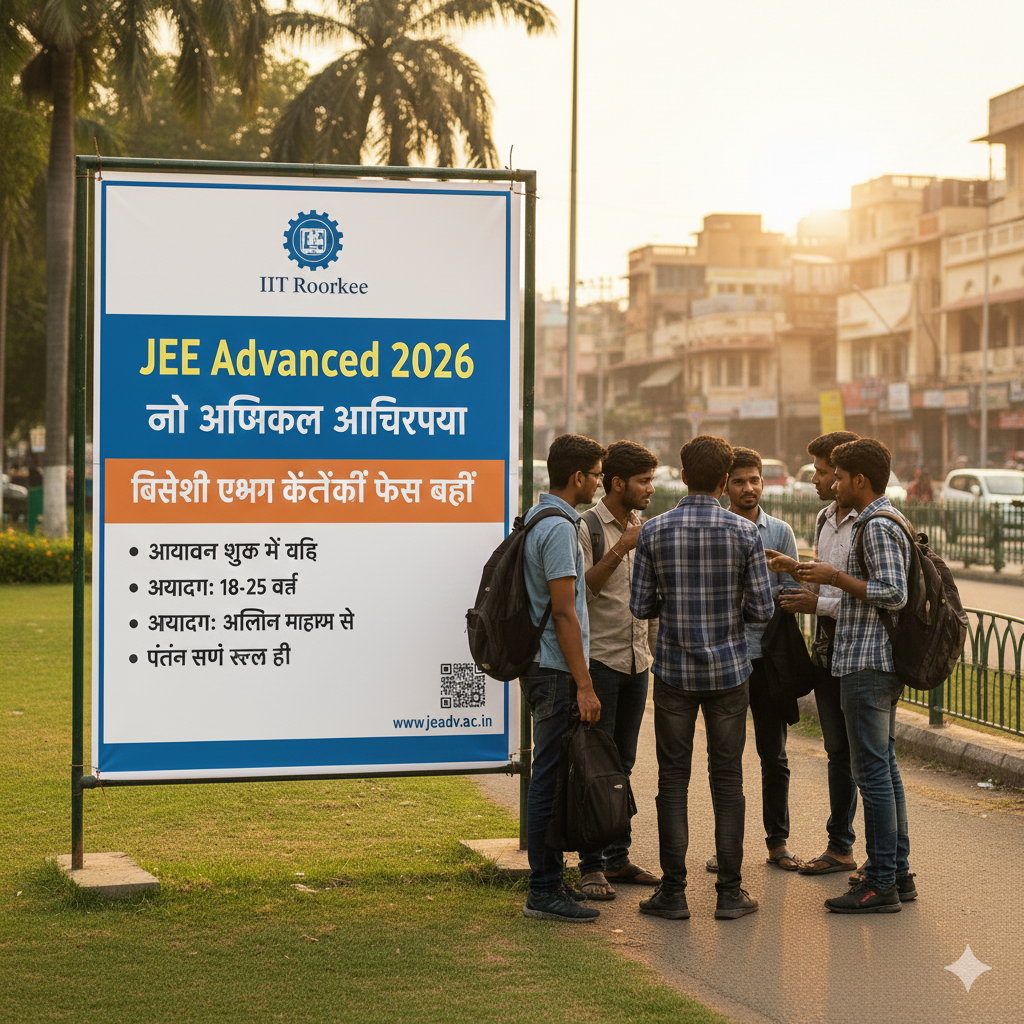 JEE Advanced 2026: Exciting Update! IIT रुड़की ने जारी की आधिकारिक अधिसूचना, विदेशी परीक्षा केंद्रों की फीस बढ़ी