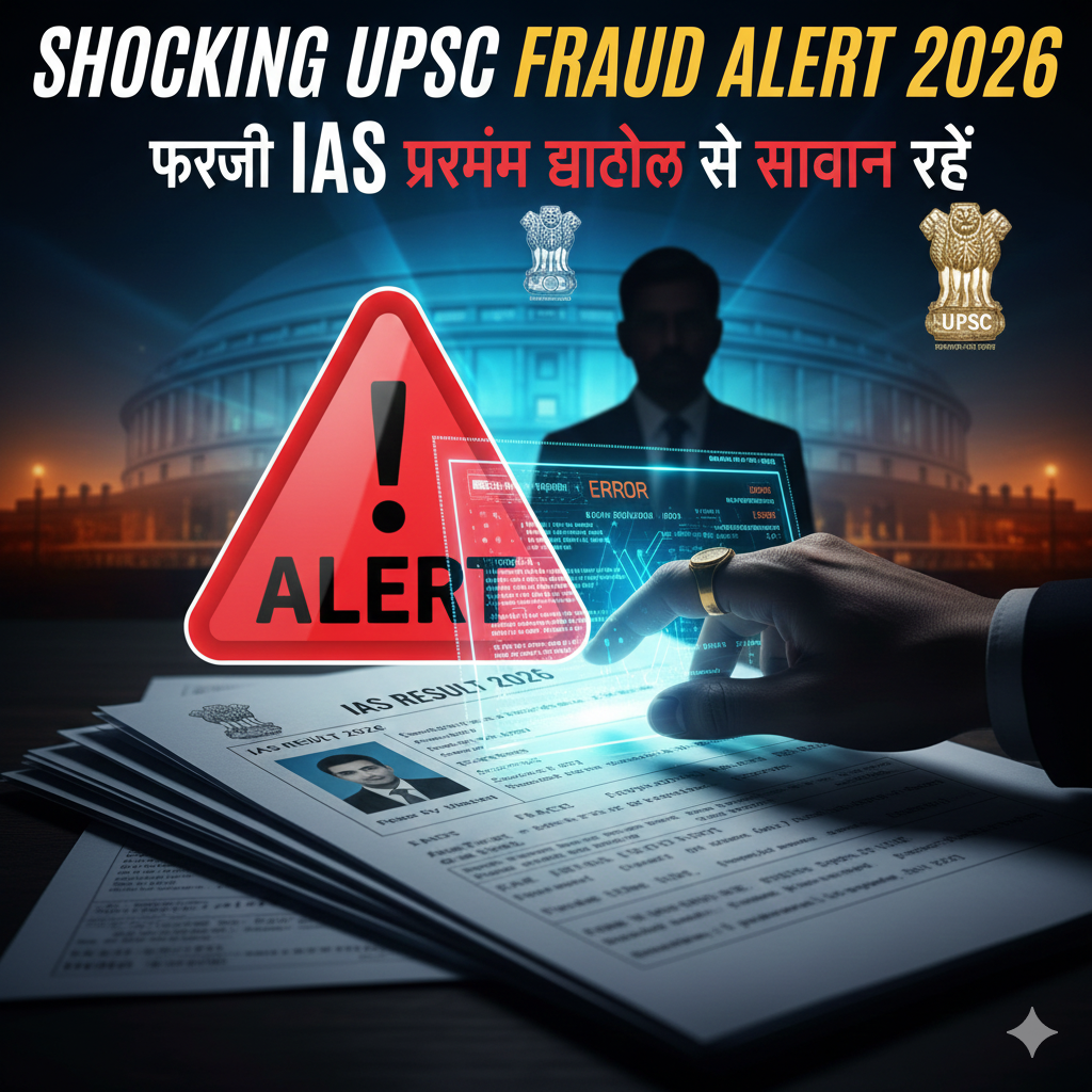 Shocking UPSC Fraud Alert 2026: फर्जी IAS परिणाम घोटाले से सावधान रहें |