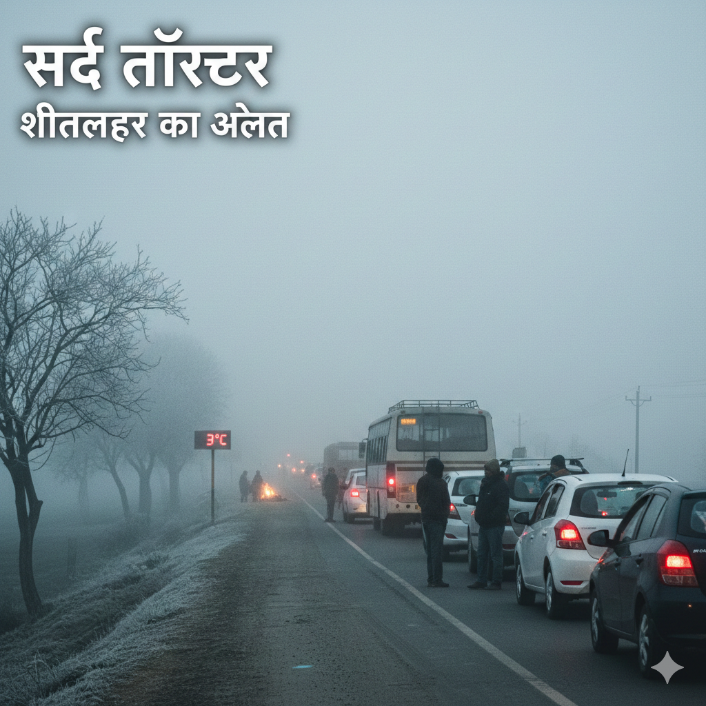 उत्तर भारत में शीतलहर: भयानक सर्द टॉर्चर से 29 शहर प्रभावित, Cold Wave Alert