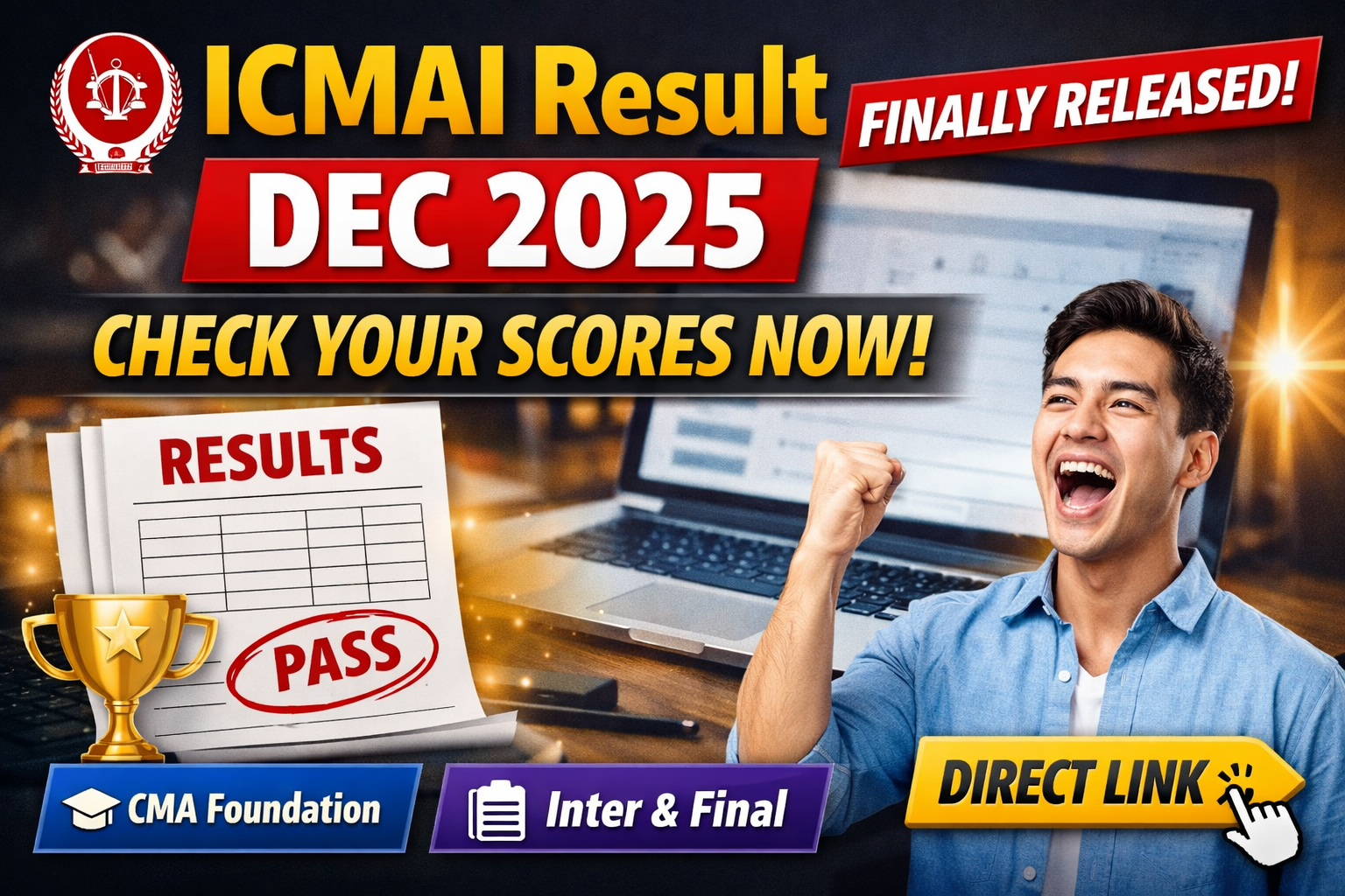 ICMAI Result Dec 2025 Out Now – Big Update for Foundation, Inter & Final