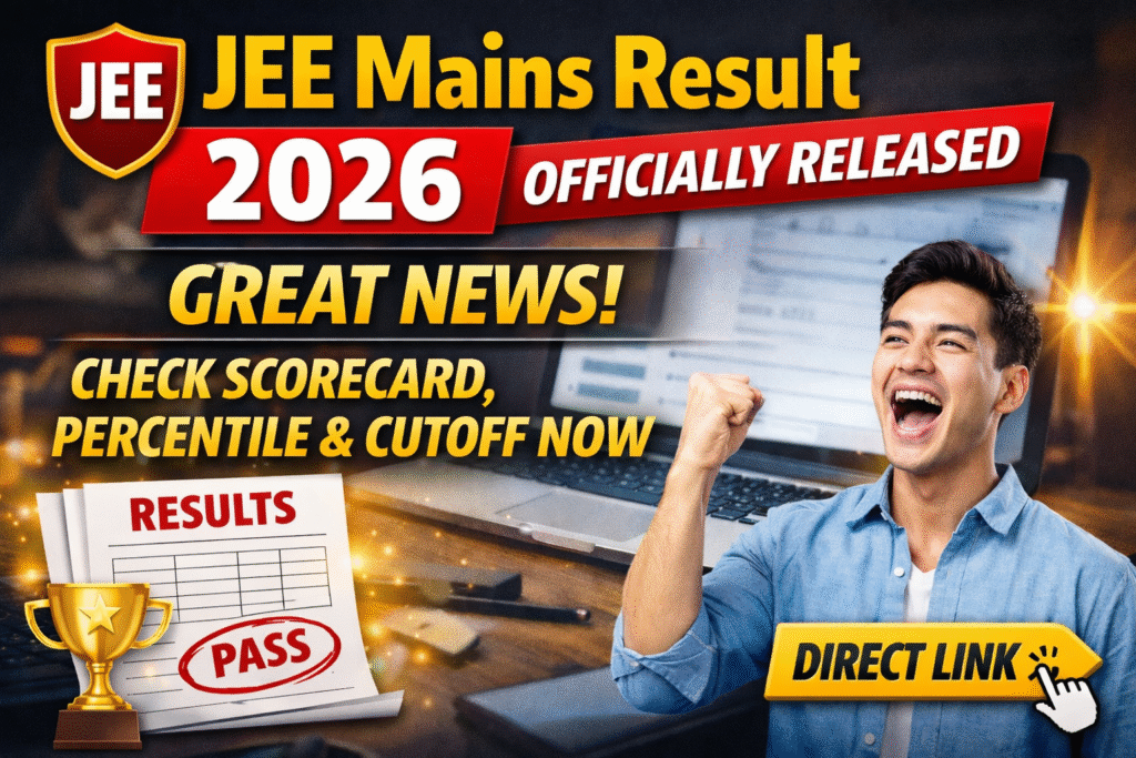 JEE Mains result 2026