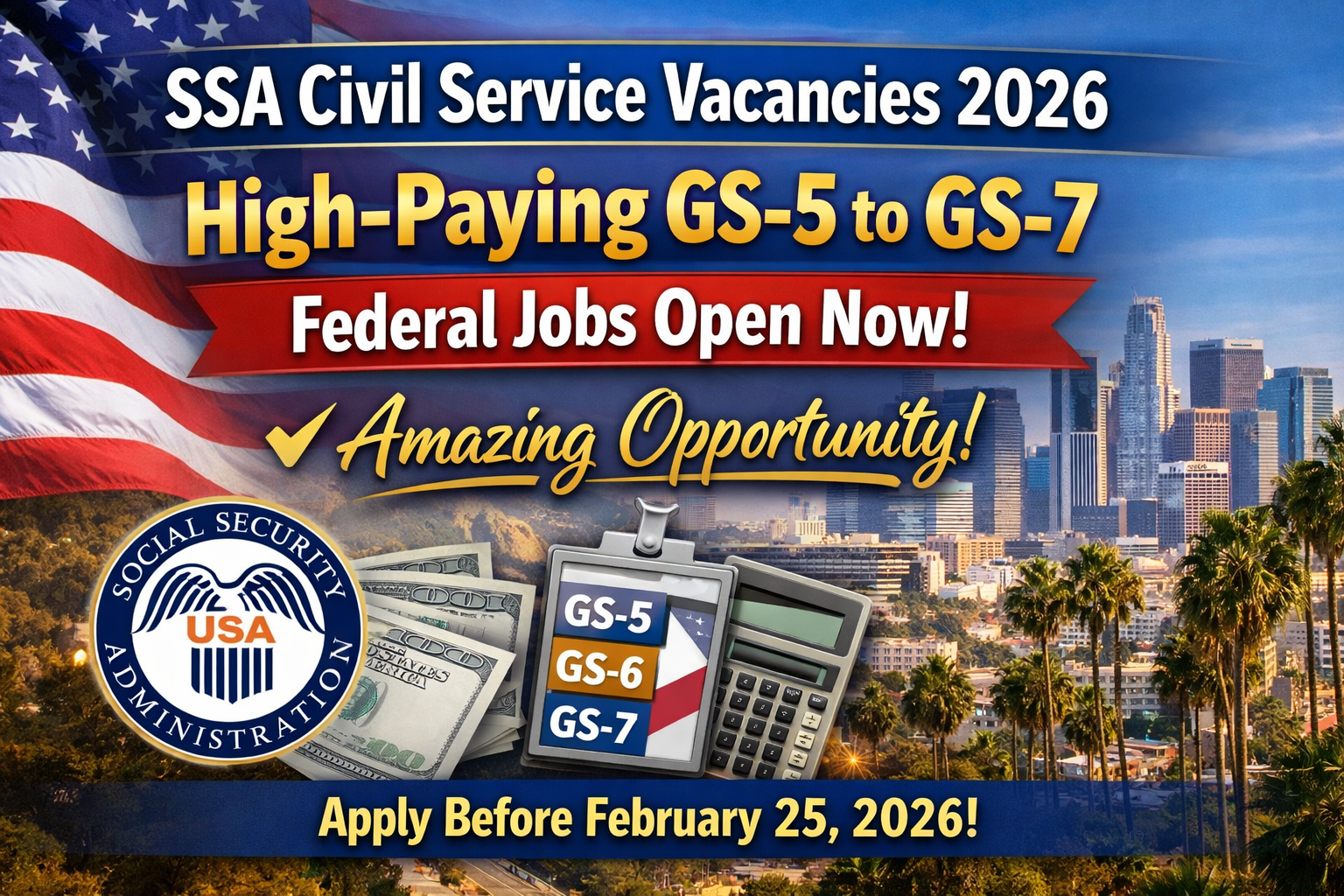 SSA Civil Service Vacancies 2026: High-Paying GS-5 to GS-7 Federal Jobs Open Now – Amazing Opportunity