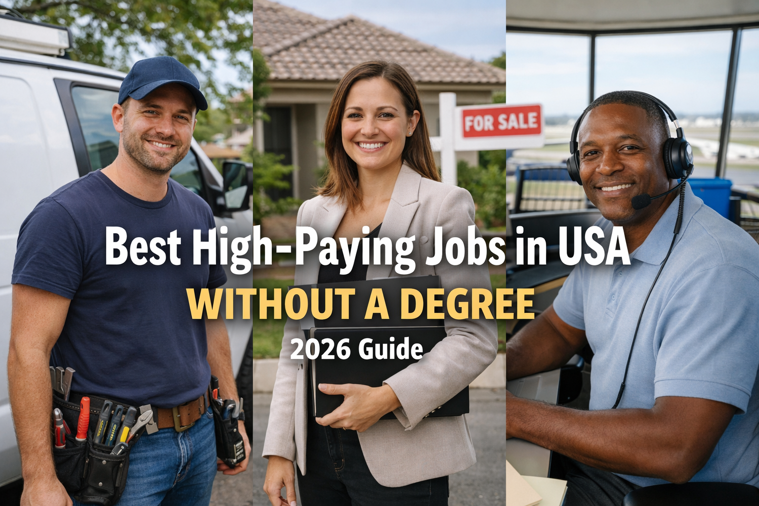 Best High-Paying Jobs in USA Without a Degree (2026) – Top Careers That Pay $70K+ Without College
