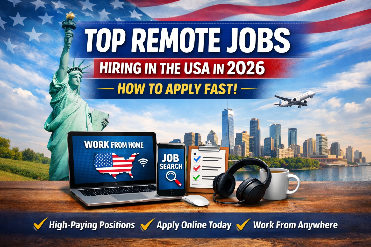 Top Remote Jobs Hiring in the USA in 2026 – High Paying Work From Home Opportunities