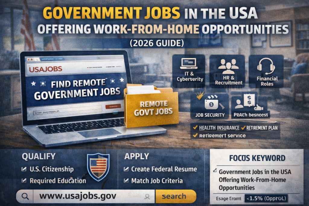 Government Jobs in the USA Offering Work-From-Home Opportunities