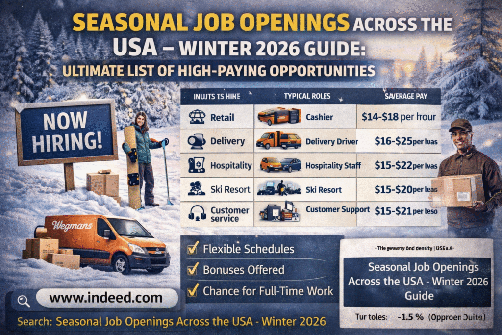 Seasonal Job Openings Across the USA – Winter 2026 Guide