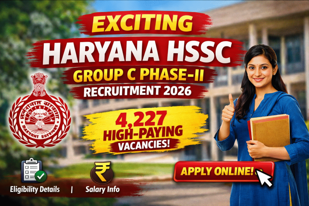 Haryana HSSC Group C Phase-II Recruitment 2026
