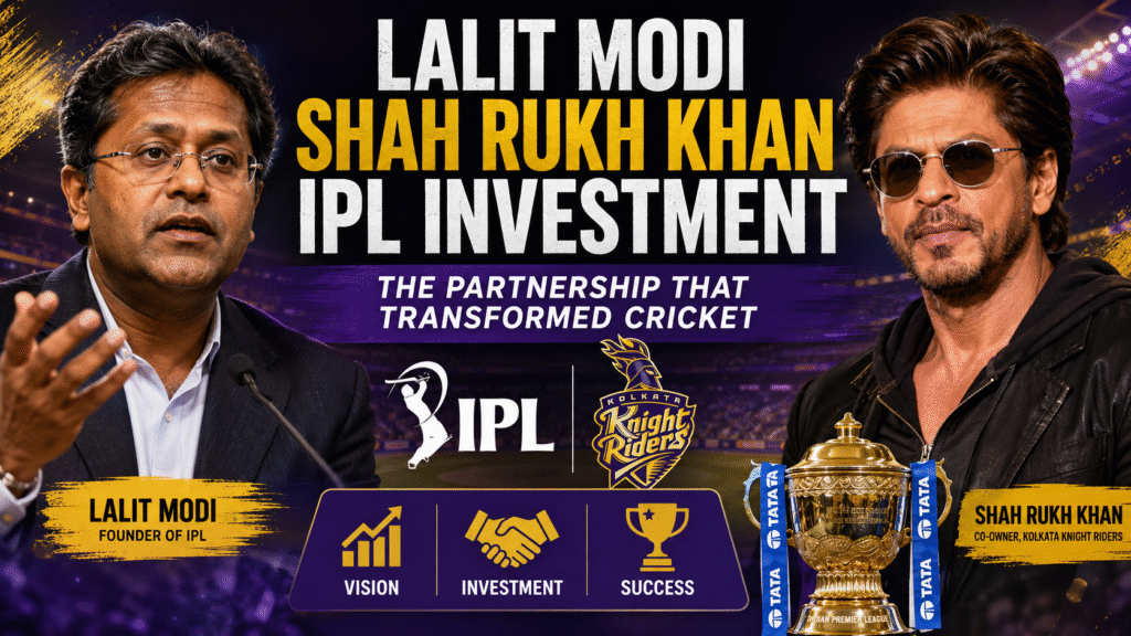 Lalit Modi Shah Rukh Khan IPL Investment 